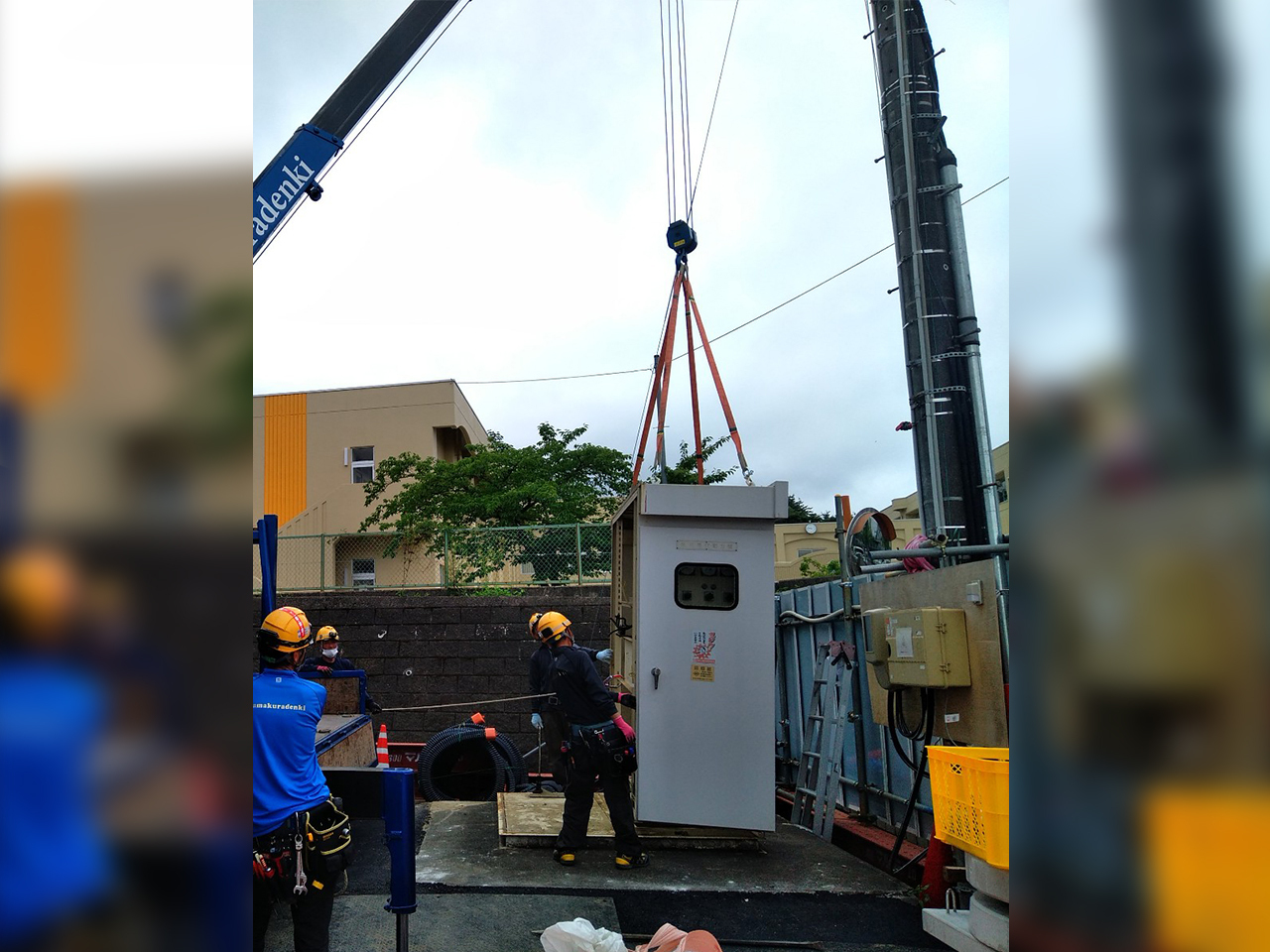 重量物搬入、据付工事